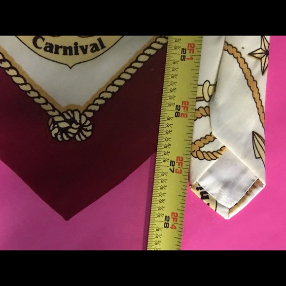 Carnival Cruise Ship Employee Uniform Neck Tie Vtg - Picture 8 of 8